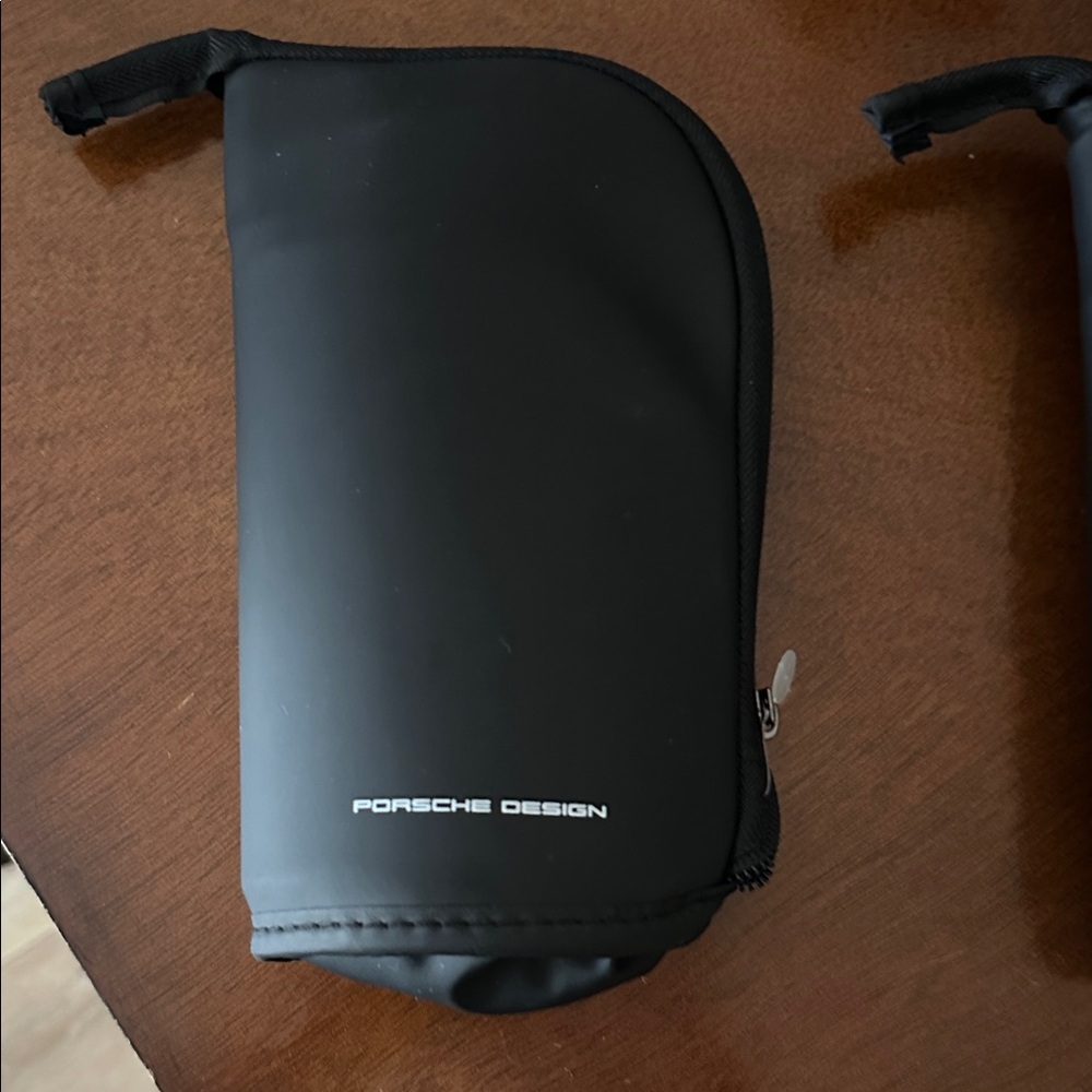 Lufthansa + Porsche Design Black Zippered Pouch Amenity Kit